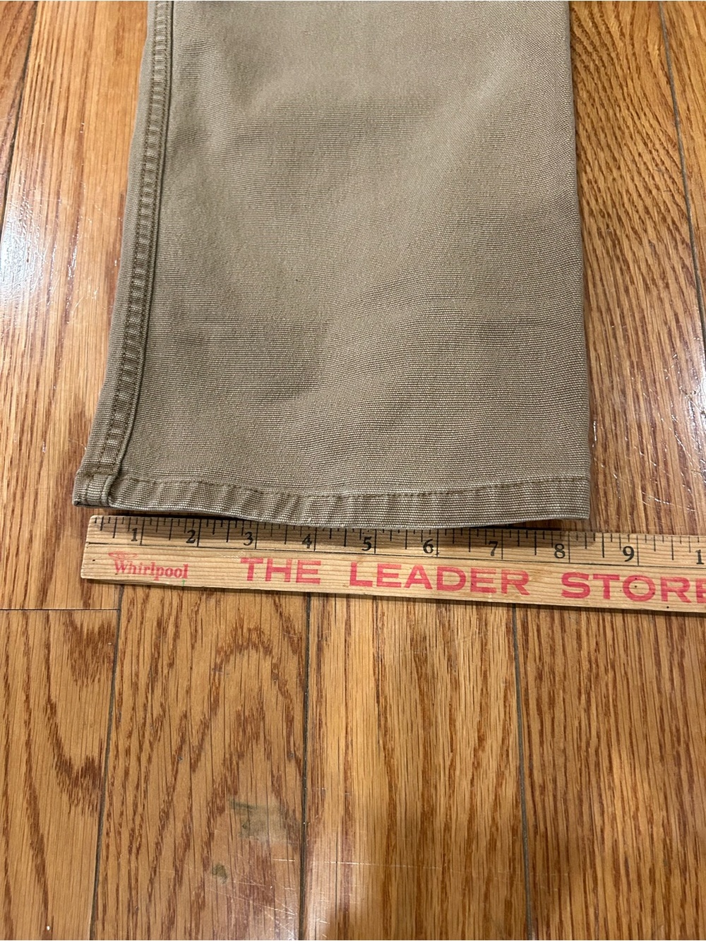 Eddie Bauer Men's 36x30 Specialty Dyed Canvas Pants Straight Fit‎ Khaki Brown - Picture 6 of 10